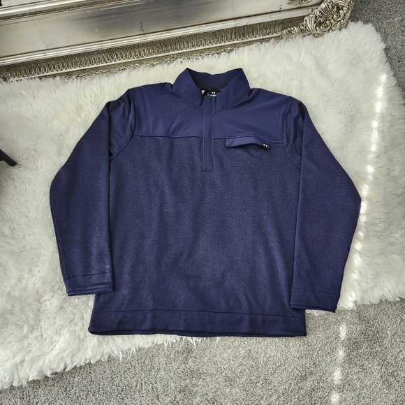 Under Armour Storm SweaterFleece ½ Zip. Midnight Navy. Size 2XL. New without tag - Picture 3 of 9